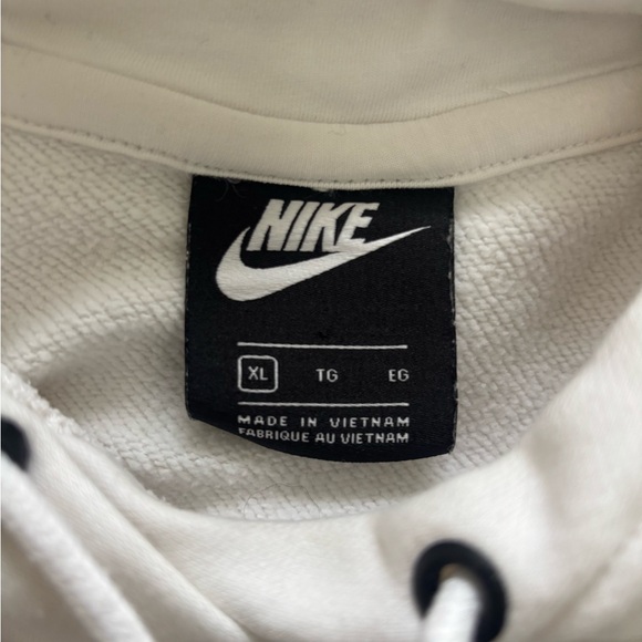 Nike White Sweatshirt with Black Accents - Picture 2 of 3